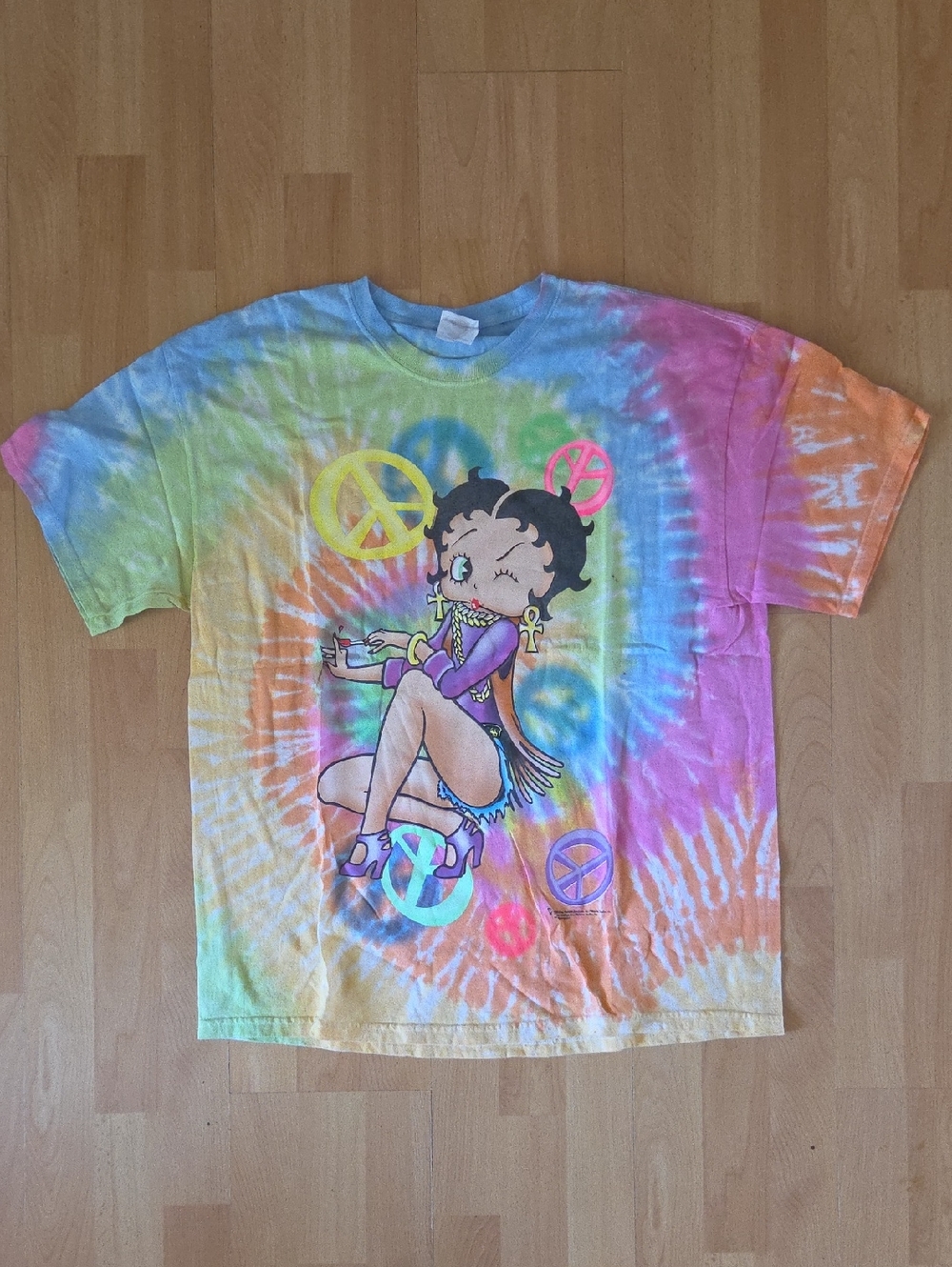 Vintage Y2K Bettyboop Tie Dye Shirt 2008